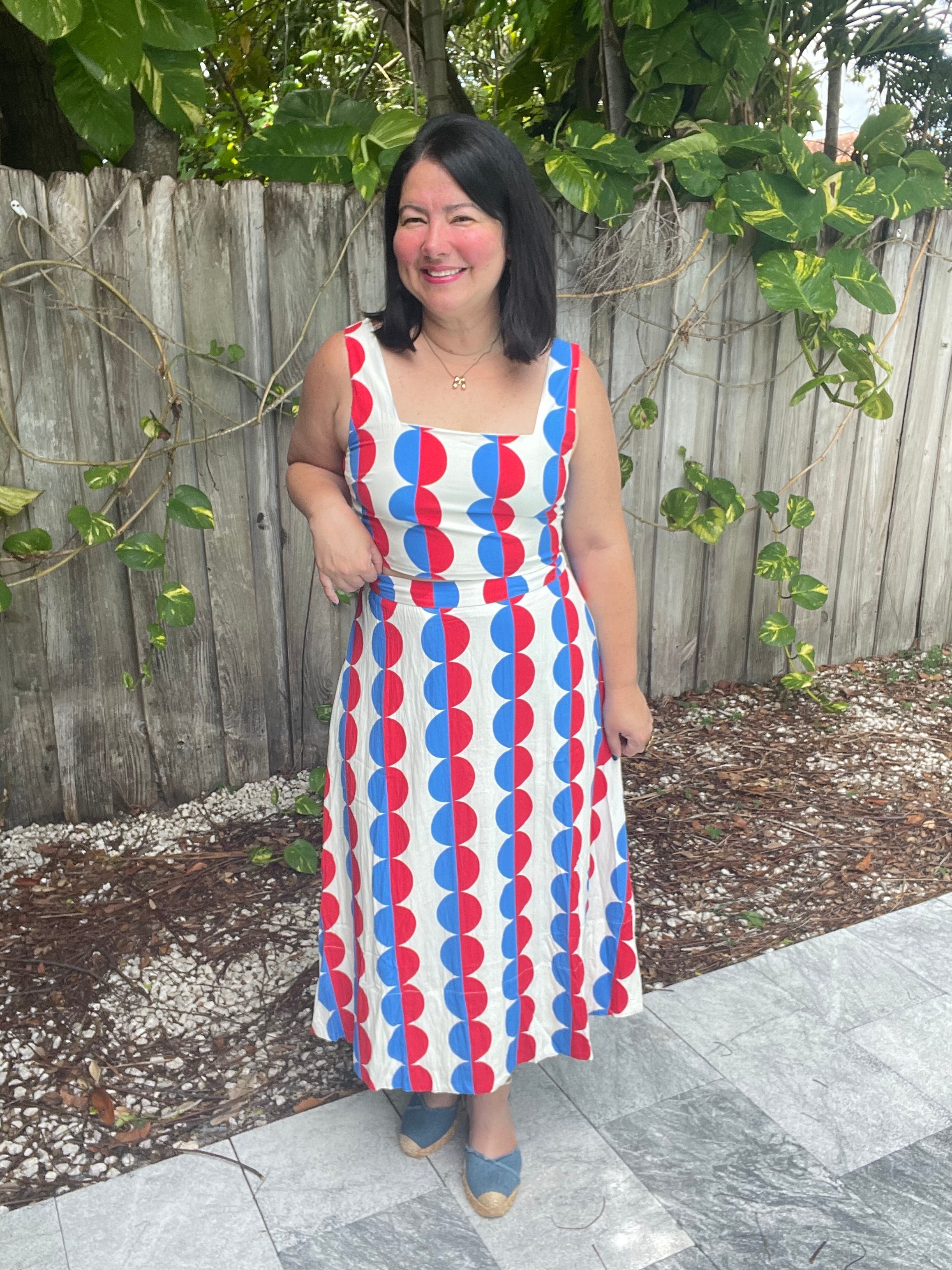 The Darling Days Crop Top & Midi Skirt Set