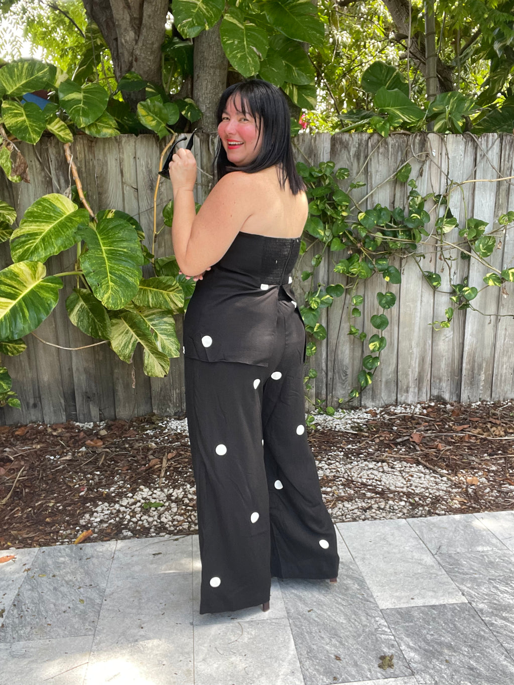 The Red Lip & No Plans Top and Pants Set