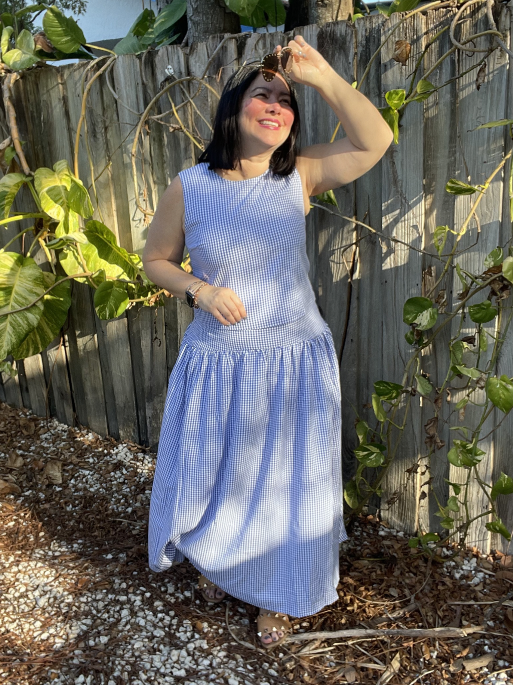 The Country Manor Gingham Maxi Skirt