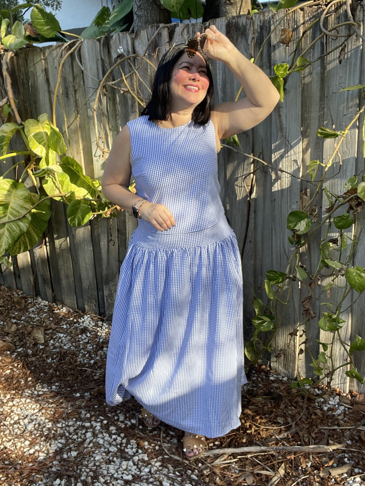 The Country Manor Gingham Maxi Skirt