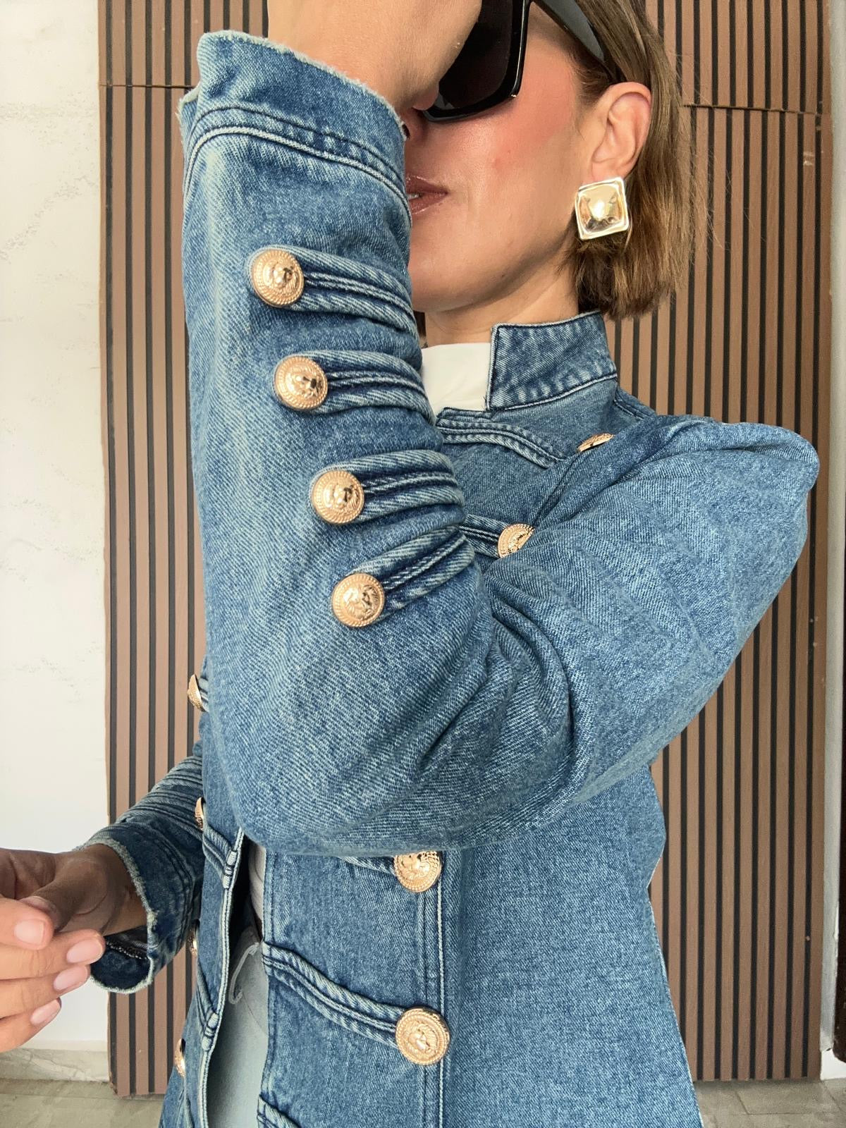 Pepperline Military Denim Jacket