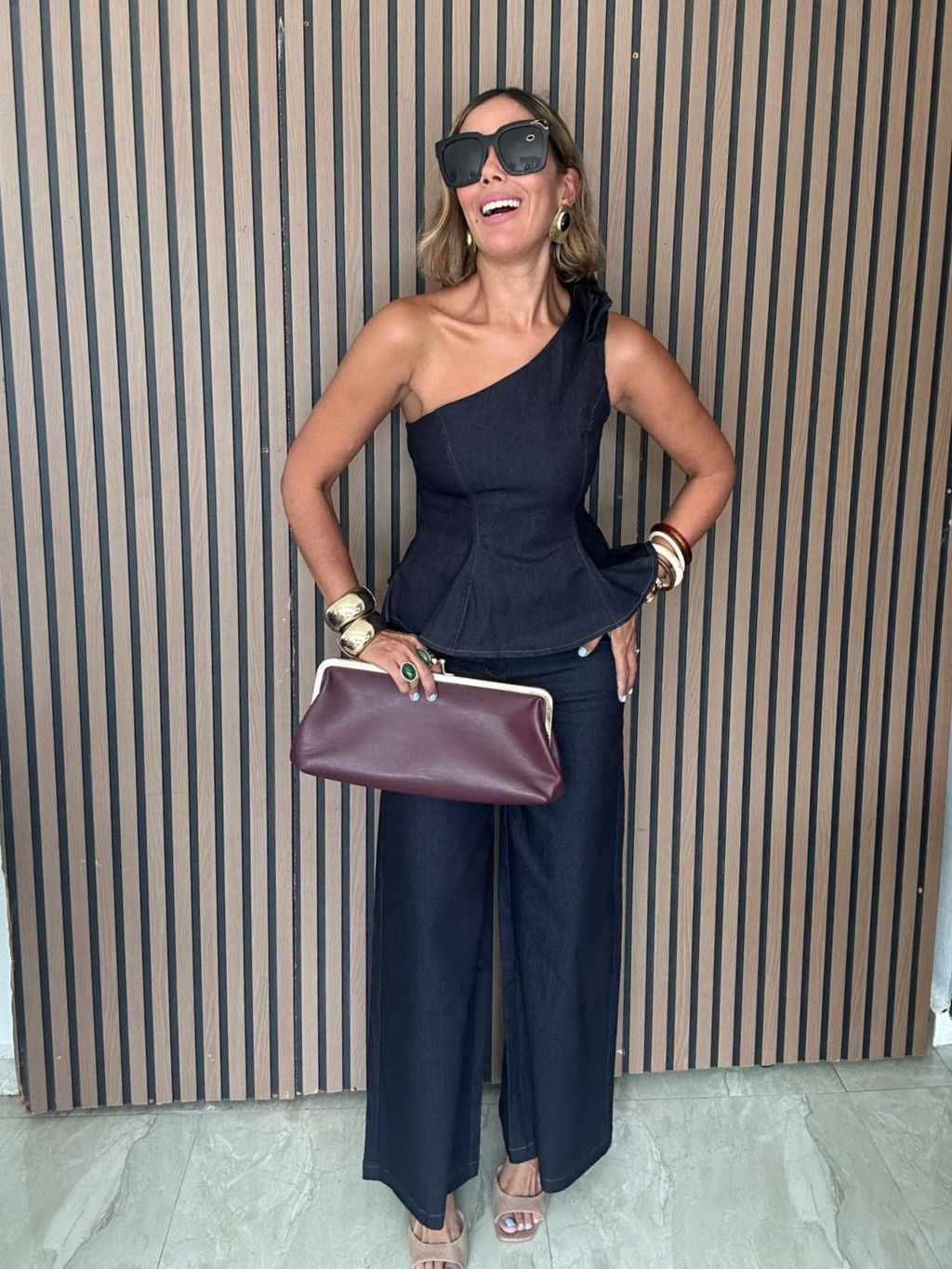 The She Means Business One Shoulder Top
