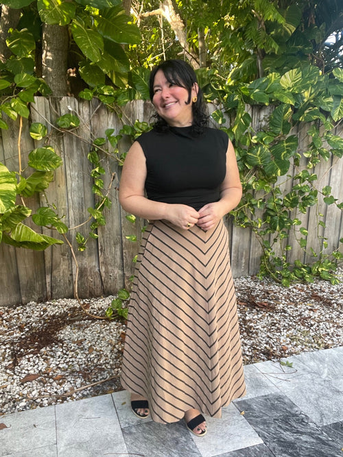 A Touch of Warmth Midi Skirt