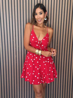 Show Stopper Cross-Back Mini Dress