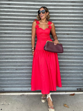 Carmine Bloom Midi Dress