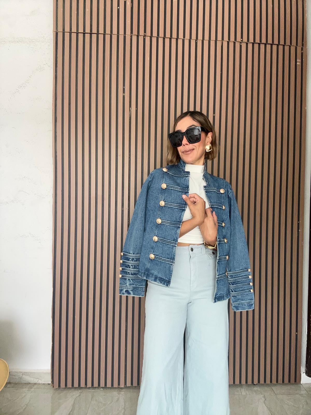 Pepperline Military Denim Jacket