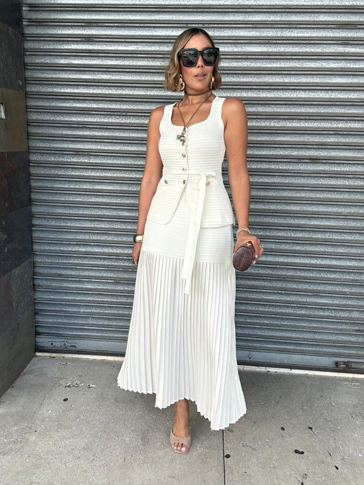 The Rich Girl Routine Vest and Skirt Set
