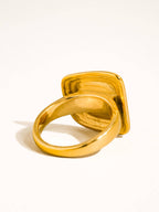 Auricca 18K Gold Non-Tarnish Abstract Open Statement Ring
