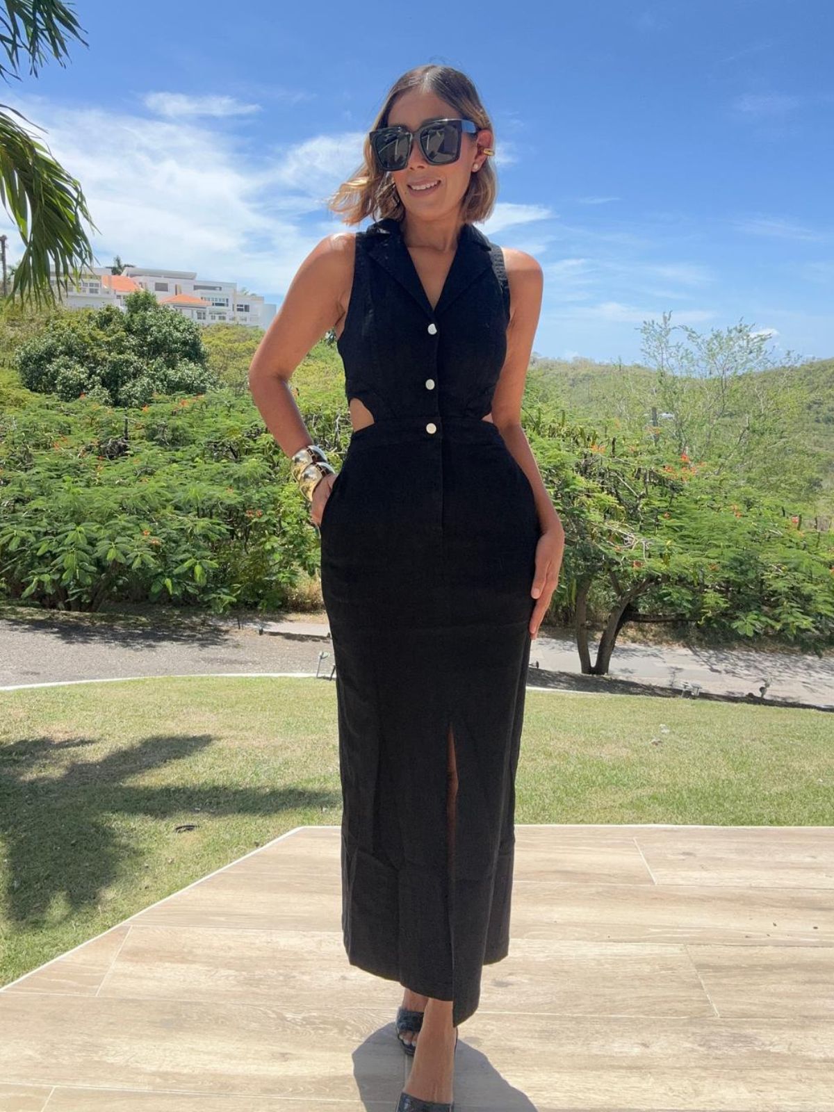 Define Me Denim Midi Dress