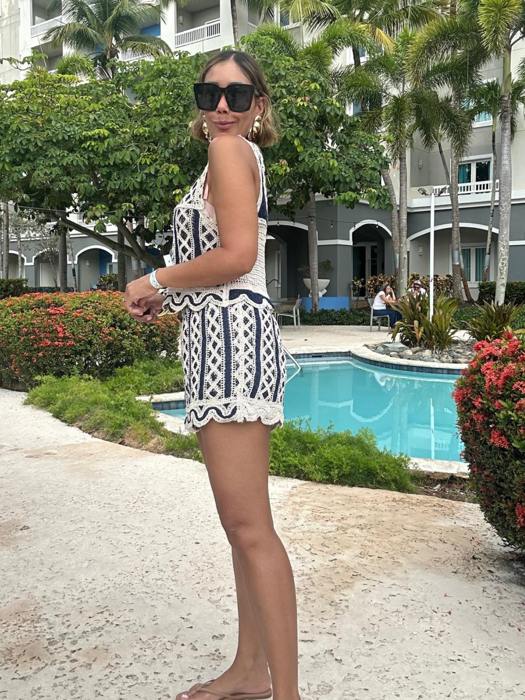 Tulum After Noon Top an Shorts Set