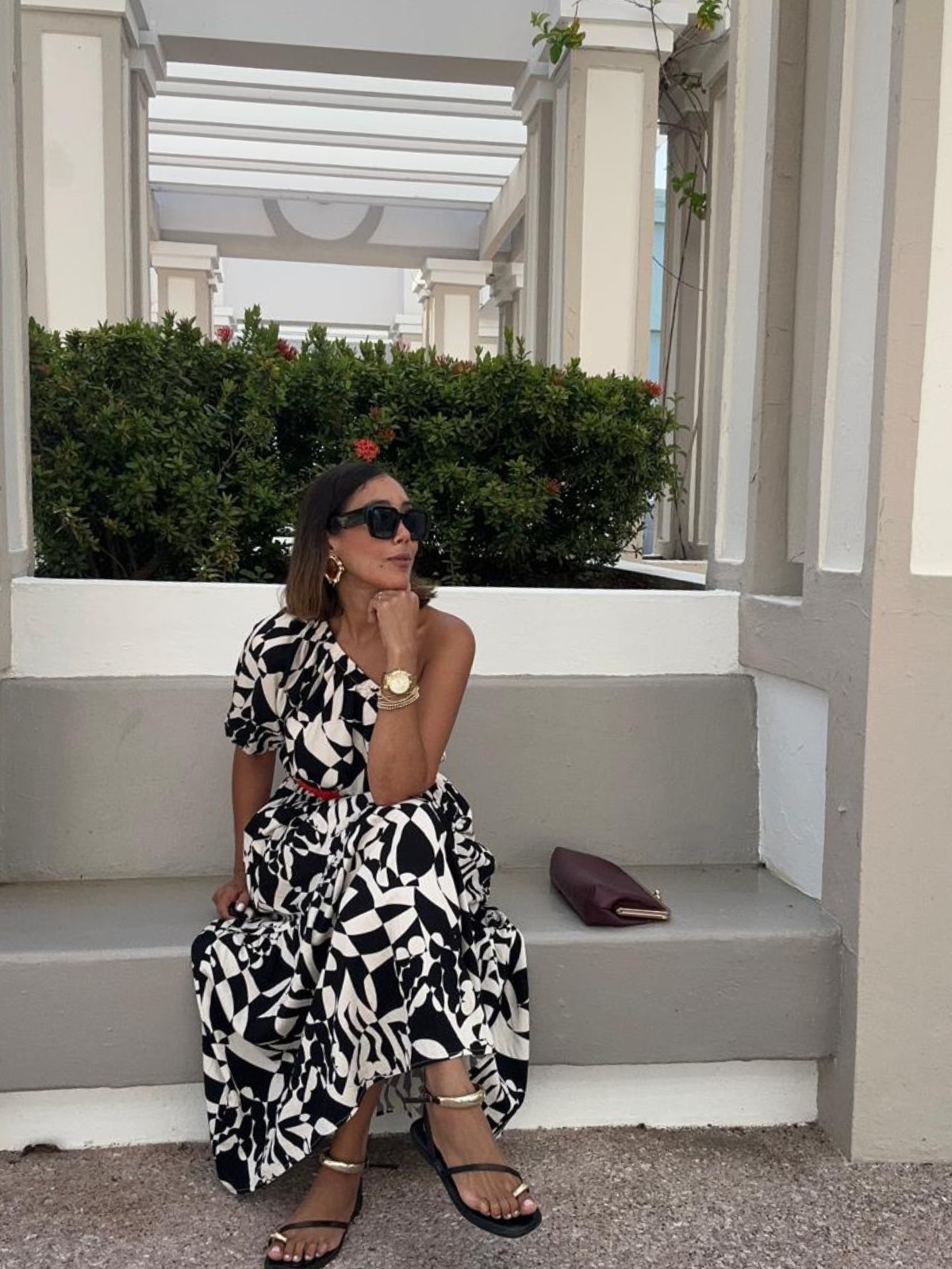 Written in Contrast Maxi Dress