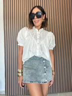 Cloudline Ruffle Tie Blouse
