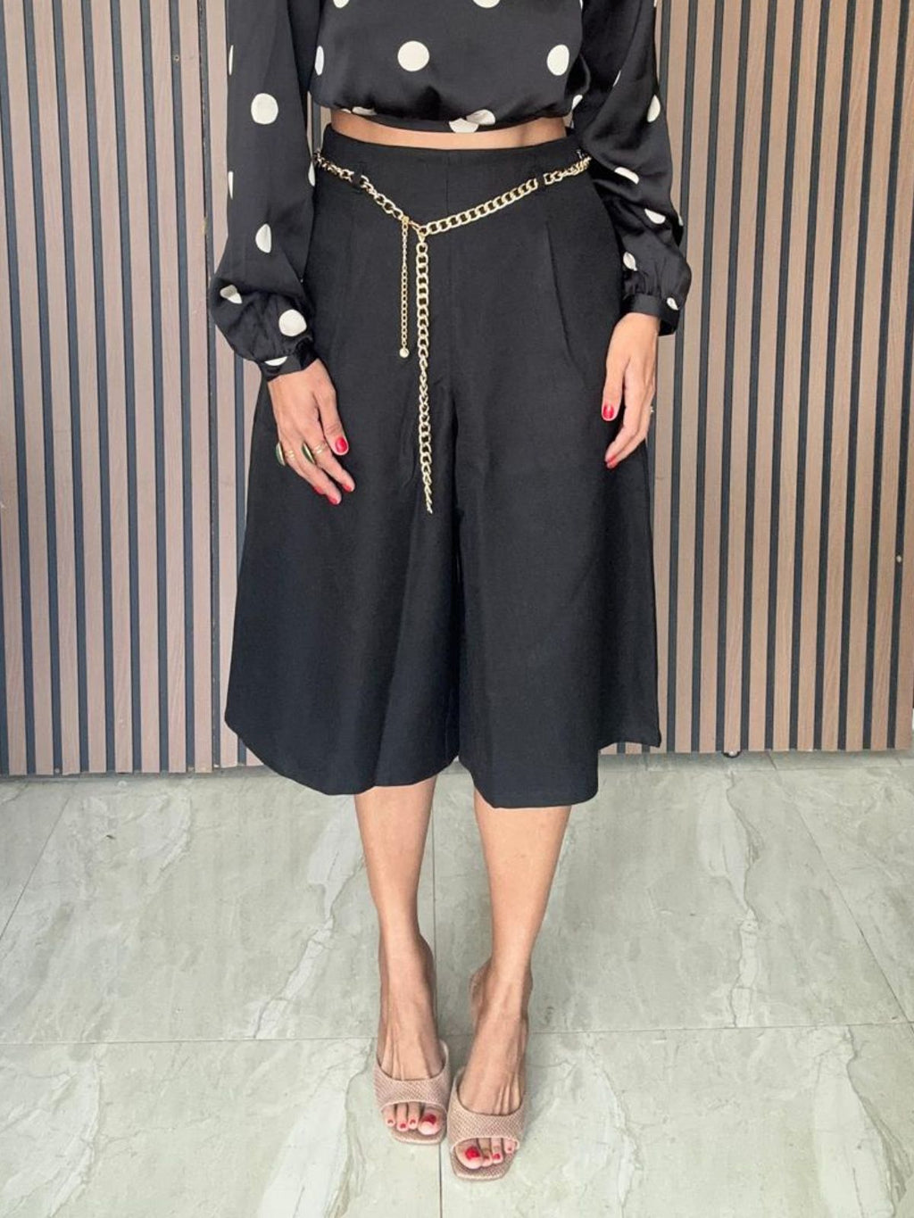 The Gabriela Chain-Belt Culottes