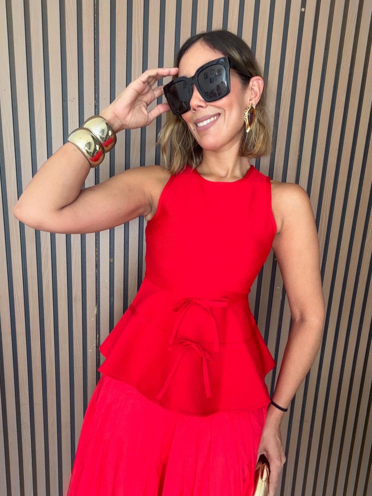 All Tied Up in Love Peplum Top