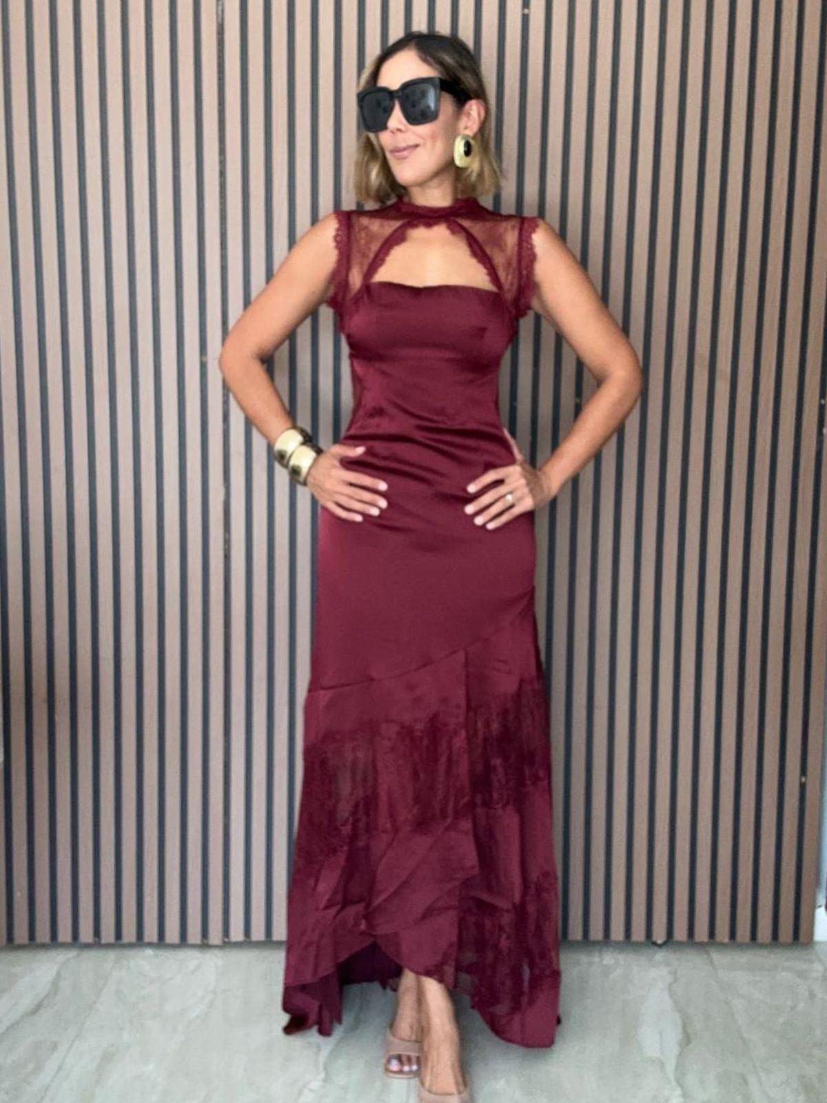 The Heart's Desire Burgundy Gown