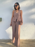 Style Meets Confidence Vest Top and Pants Set