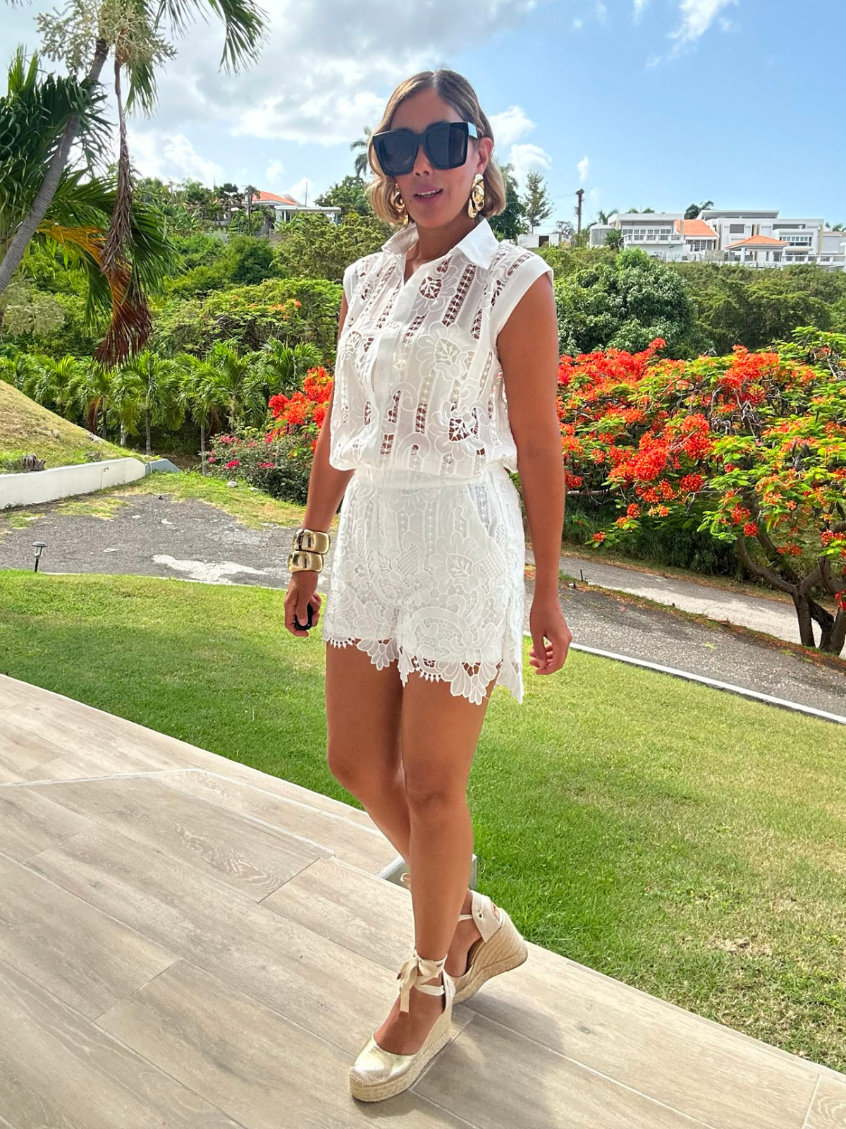 The Ivory Guipure Two-Piece Set
