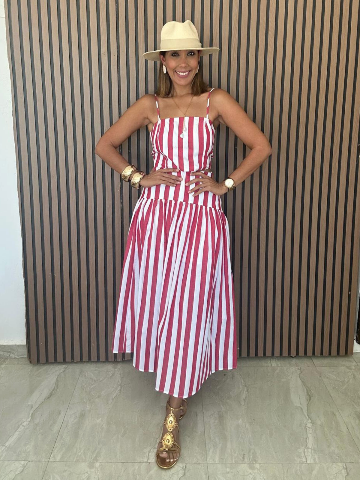 Stripe Me Darling Crop Top and Skirt Set