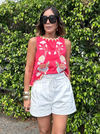 Marina Chic Belted Shorts