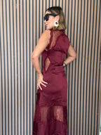 The Heart's Desire Burgundy Gown