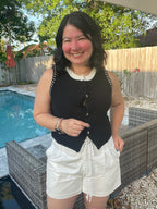 Marina Chic Belted Shorts