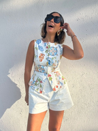 Marina Chic Belted Shorts