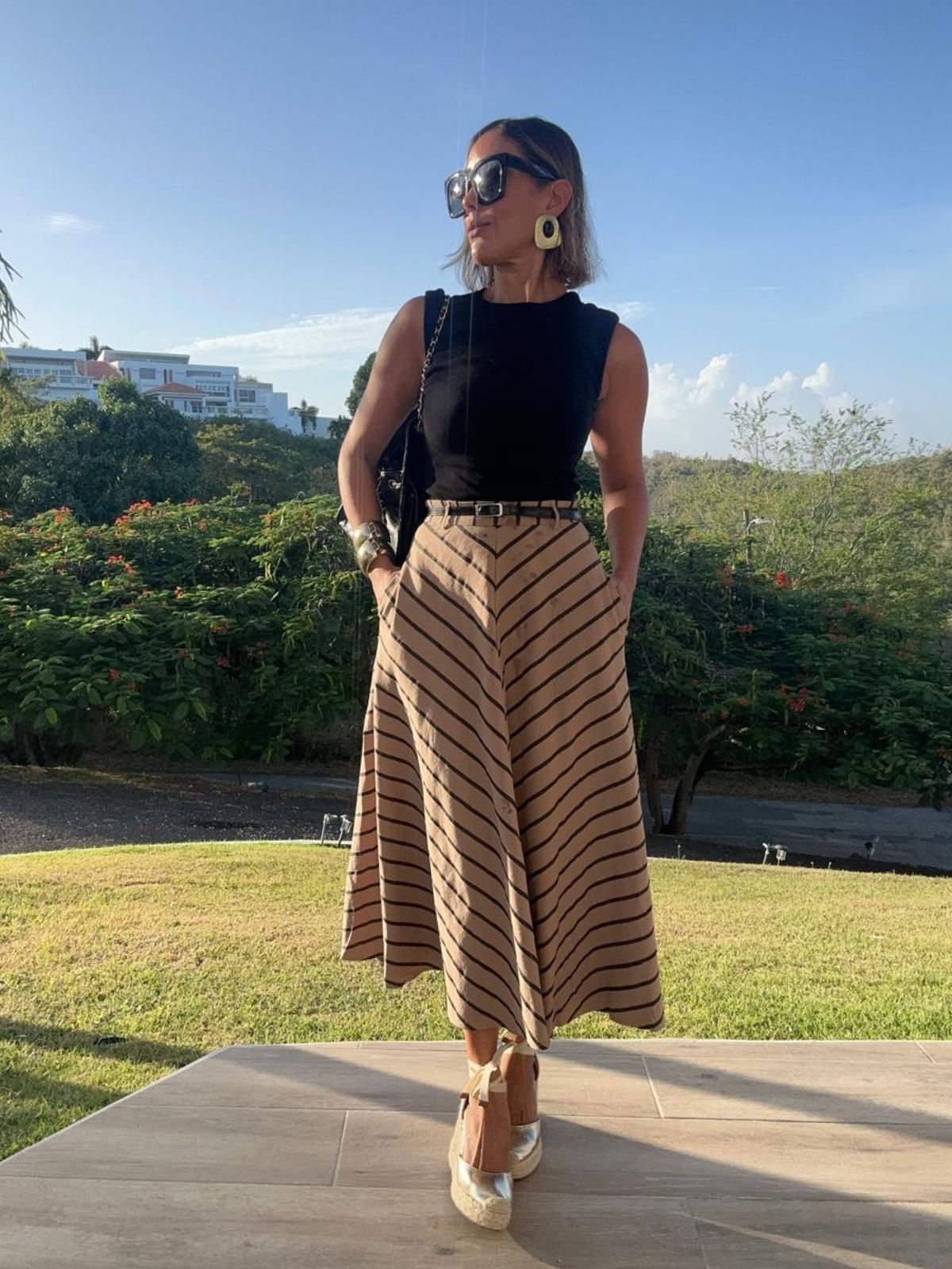 A Touch of Warmth Midi Skirt