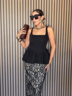 She Sets the Tone Peplum Top