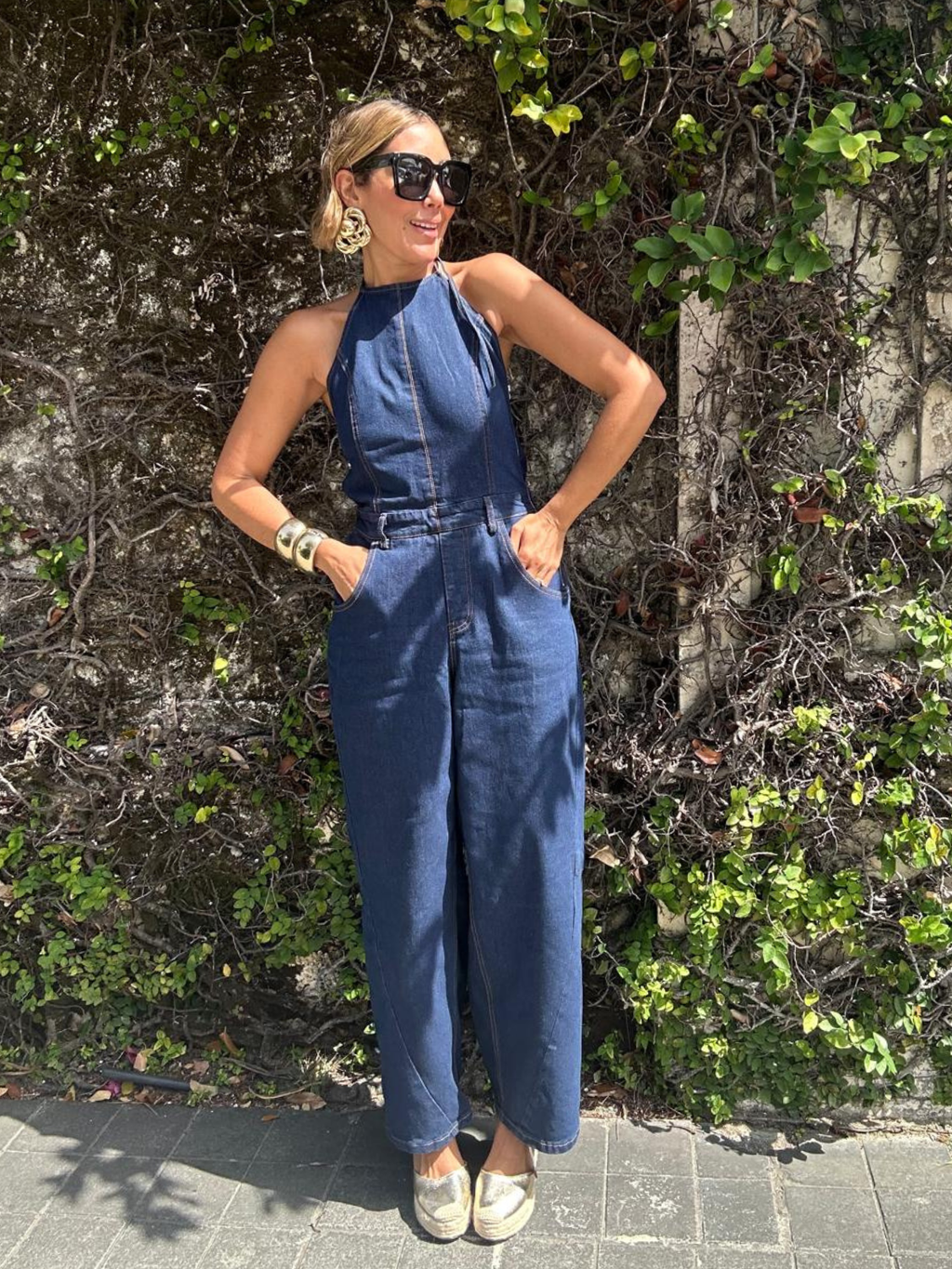 Back to Back Compliments Denim Jumpsuit
