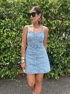 Denim, But Make It Sweet Mini Dress