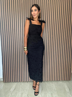 She’s the Moment Lace Midi Dress