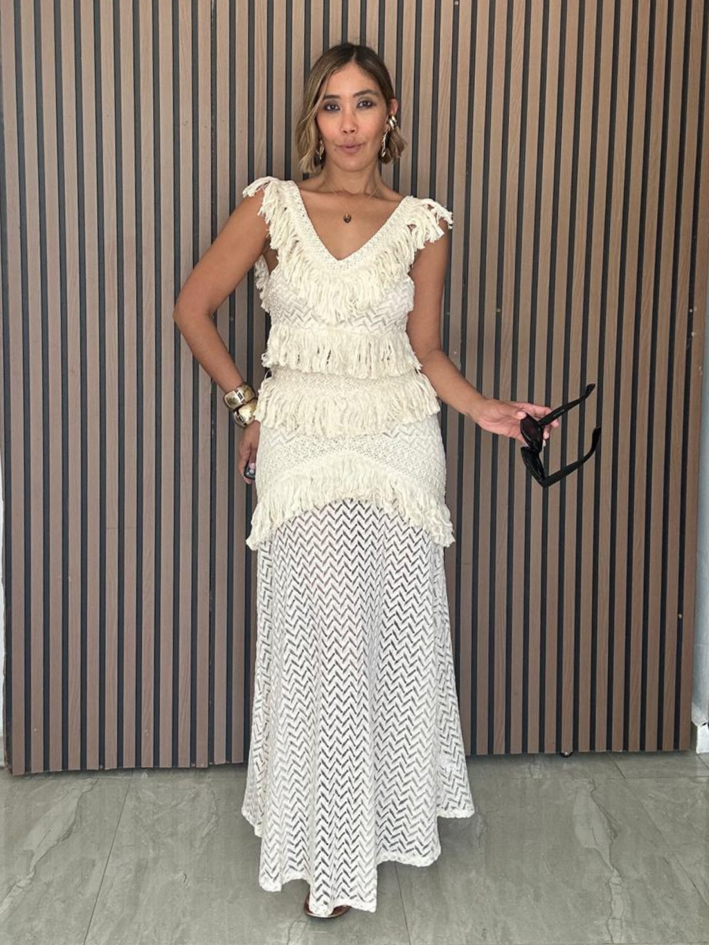 The Amalfi Fringe Top & Skirt Set