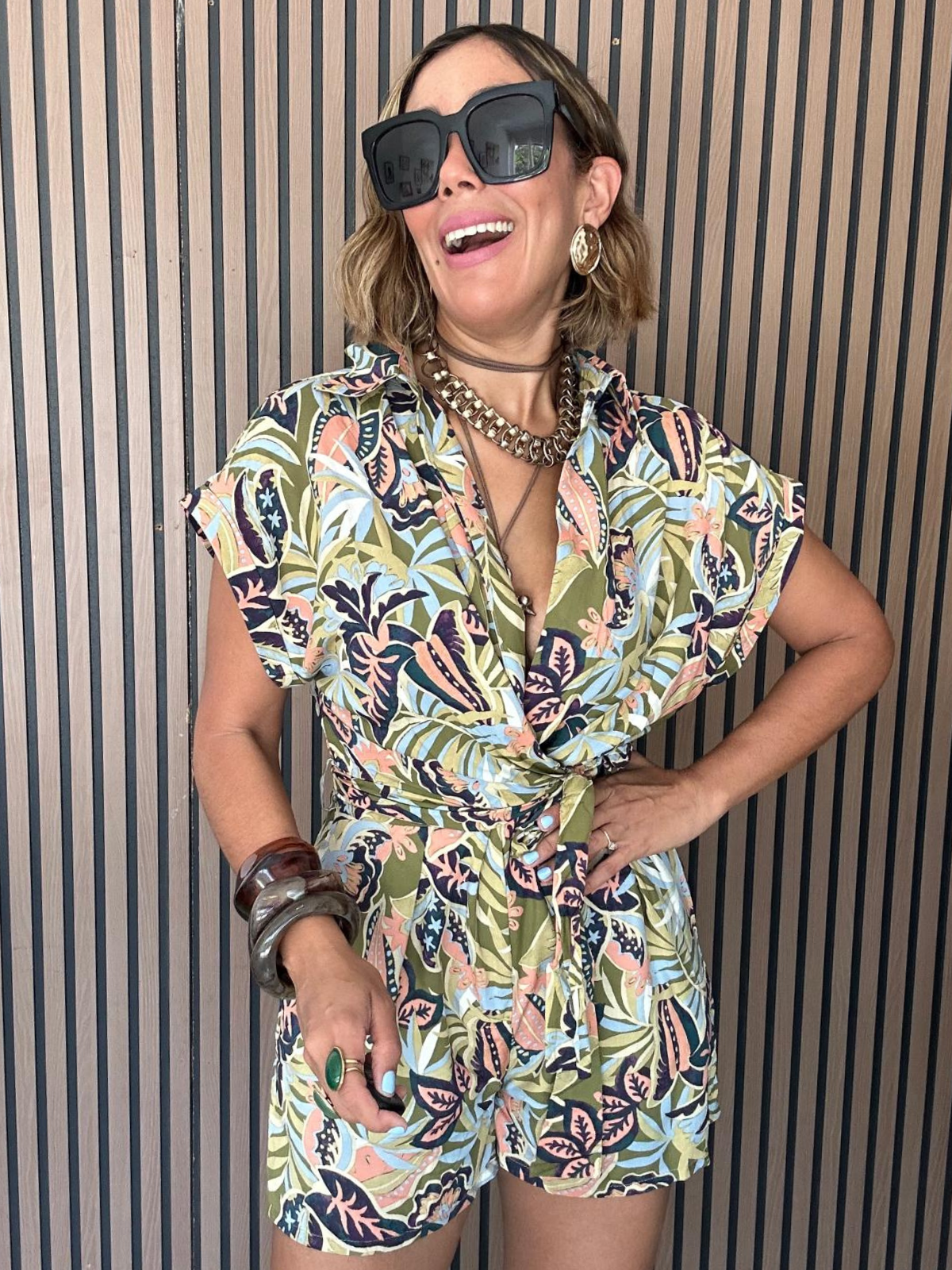 The Sunset Check-In Romper