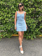 Denim, But Make It Sweet Mini Dress
