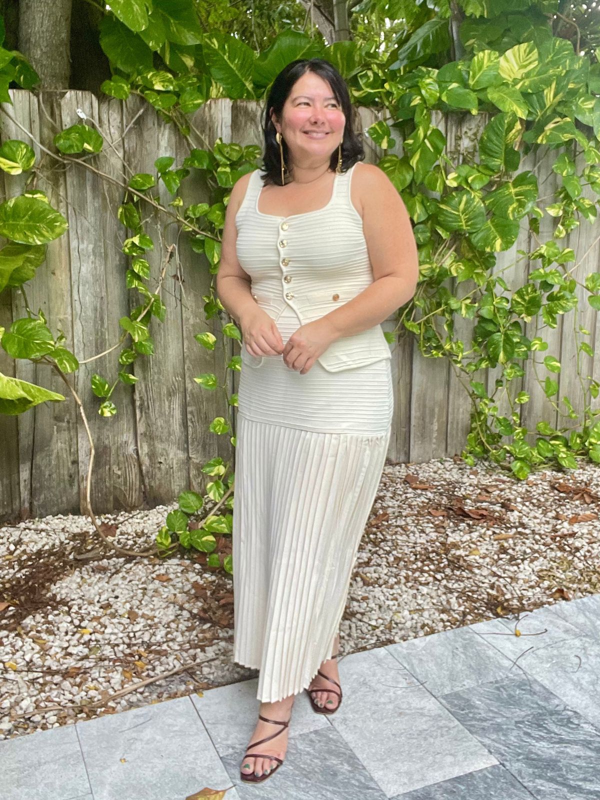 The Rich Girl Routine Vest and Skirt Set