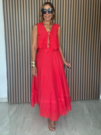 Amor Mio Eyelet Top and Skirt Seto