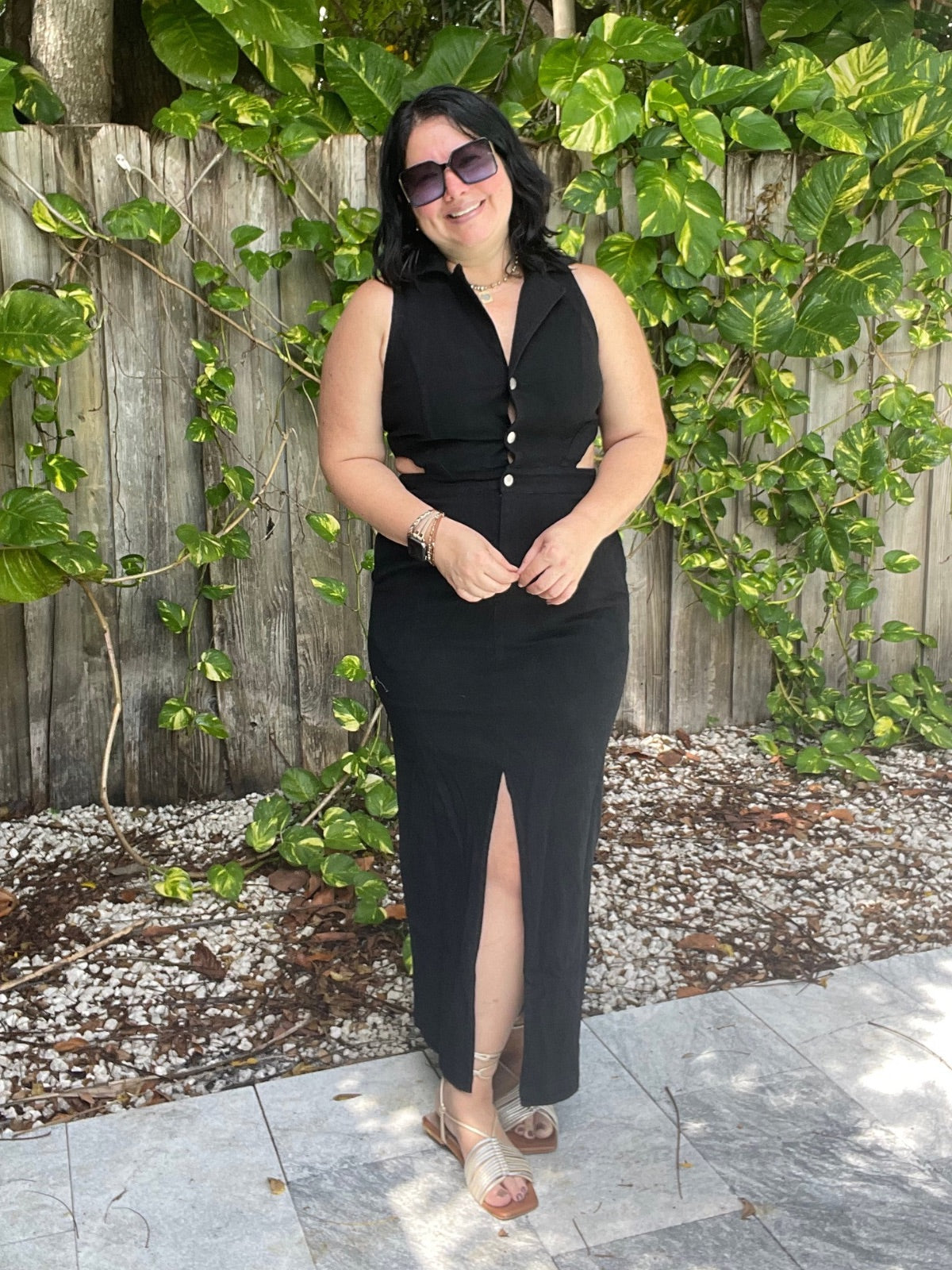 Define Me Denim Midi Dress