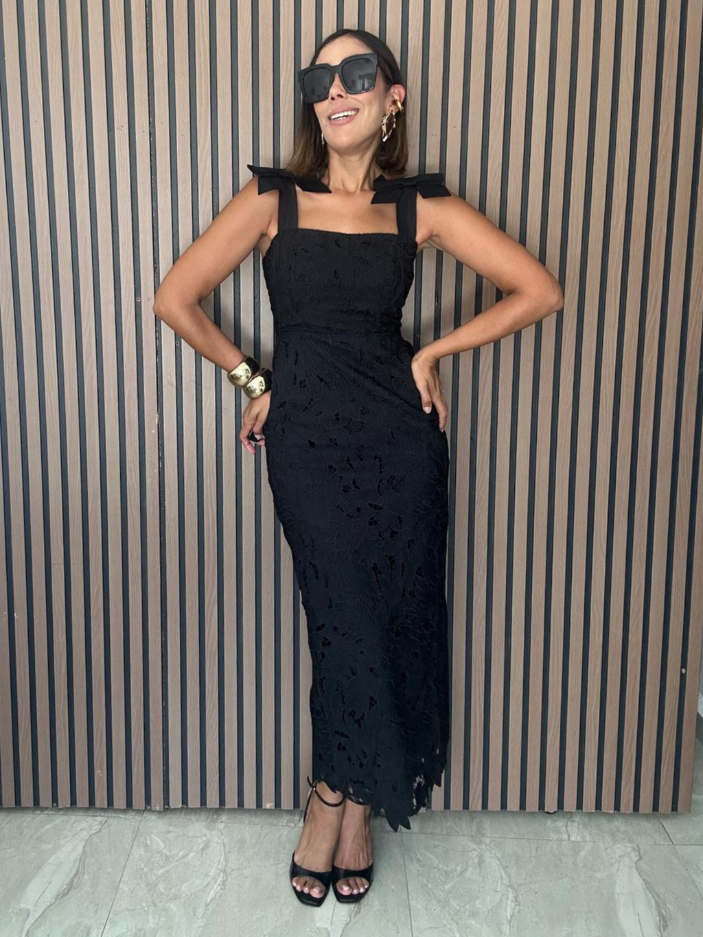 She’s the Moment Lace Midi Dress