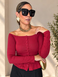 Kairy Off-Shoulder Peplum Top