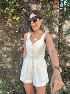 Heaven Sent Lace Trim Foldover Romper