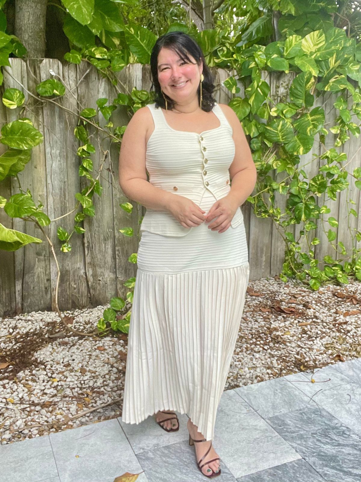The Rich Girl Routine Vest and Skirt Set