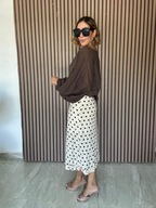 The Dot Situation Midi Skirt
