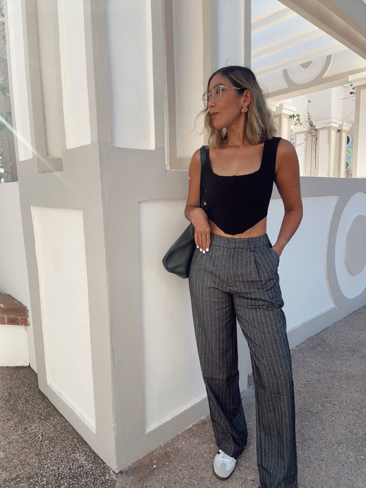 The Loose Fit Pinstripe Pants