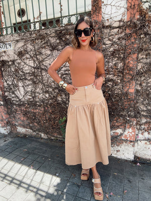 Own It Always Fit and Flare Midi Skirt
