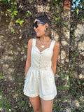 Heaven Sent Lace Trim Foldover Romper