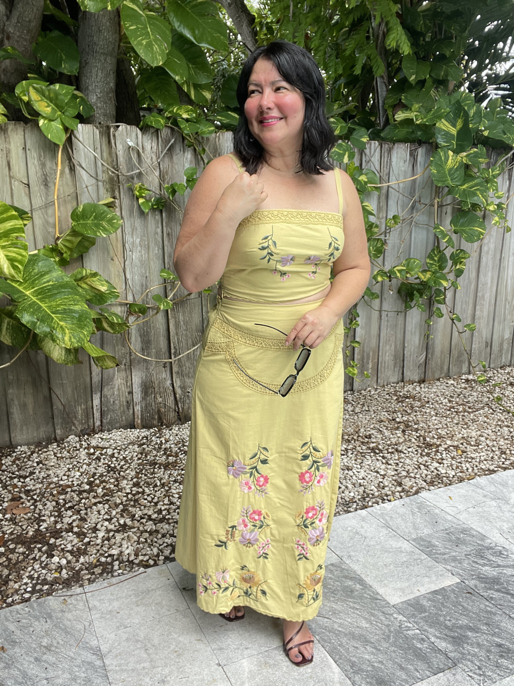 The Weekend in Provence Top & Skirt Set