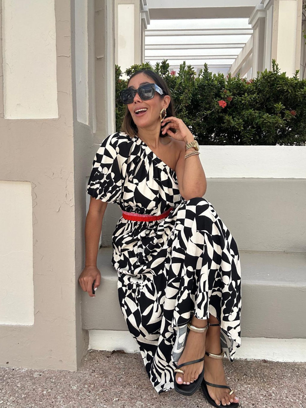 Written in Contrast Maxi Dress