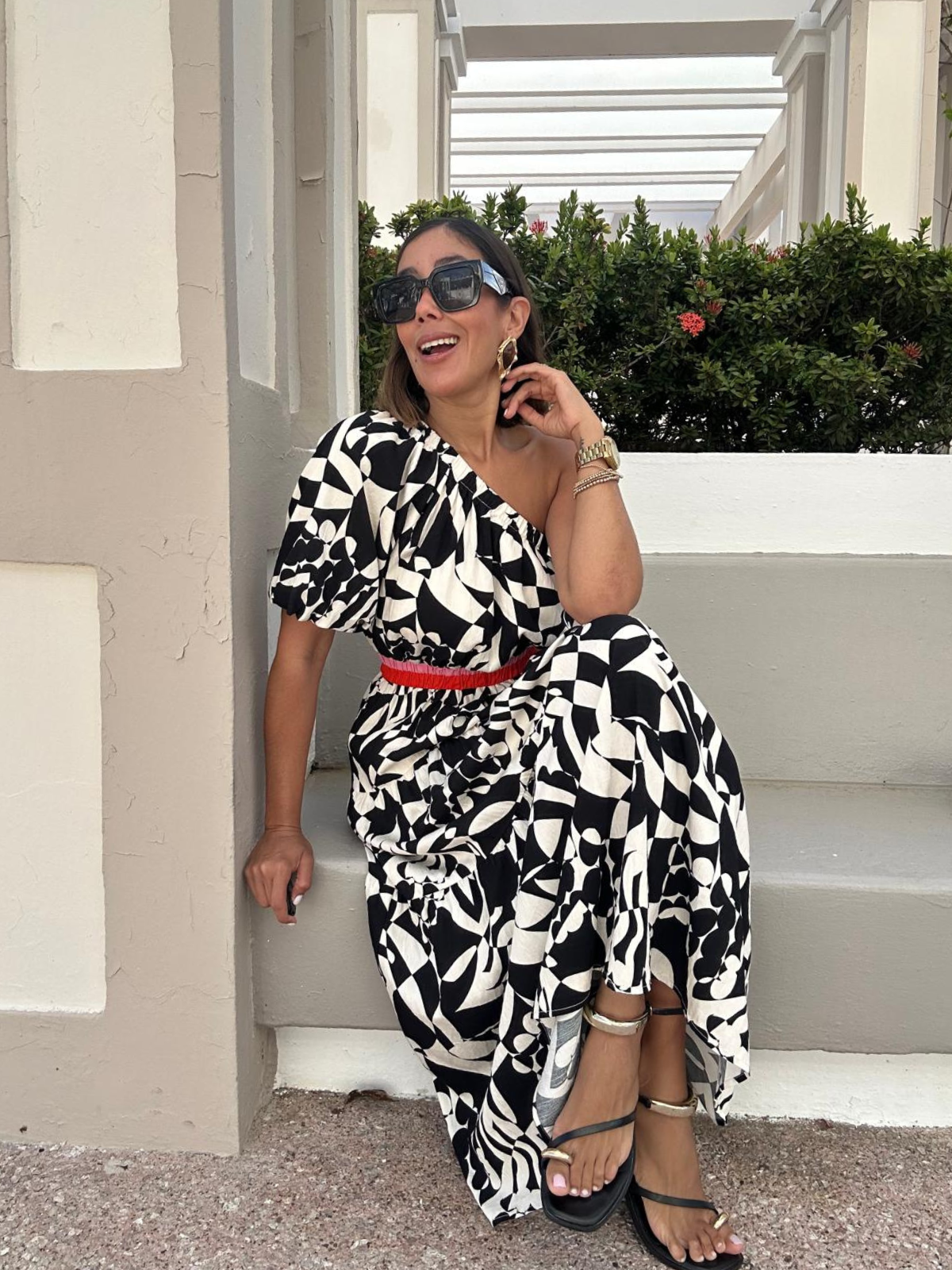 Written in Contrast Maxi Dress