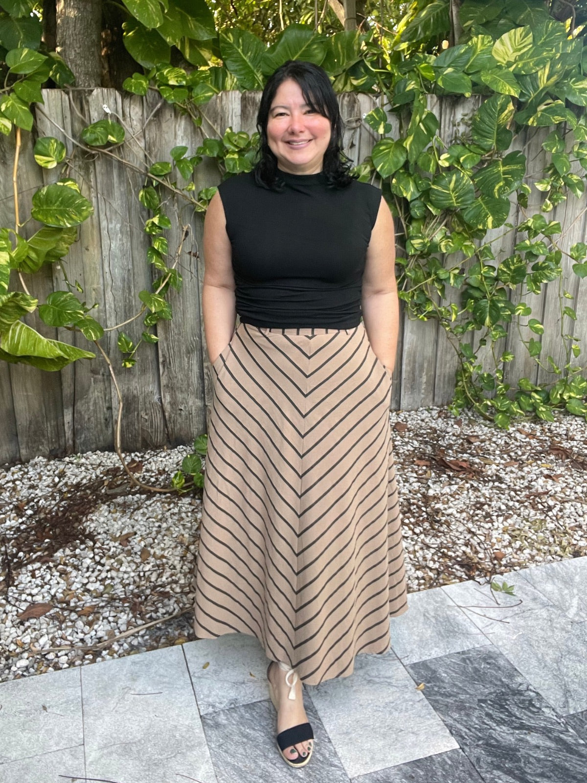 A Touch of Warmth Midi Skirt