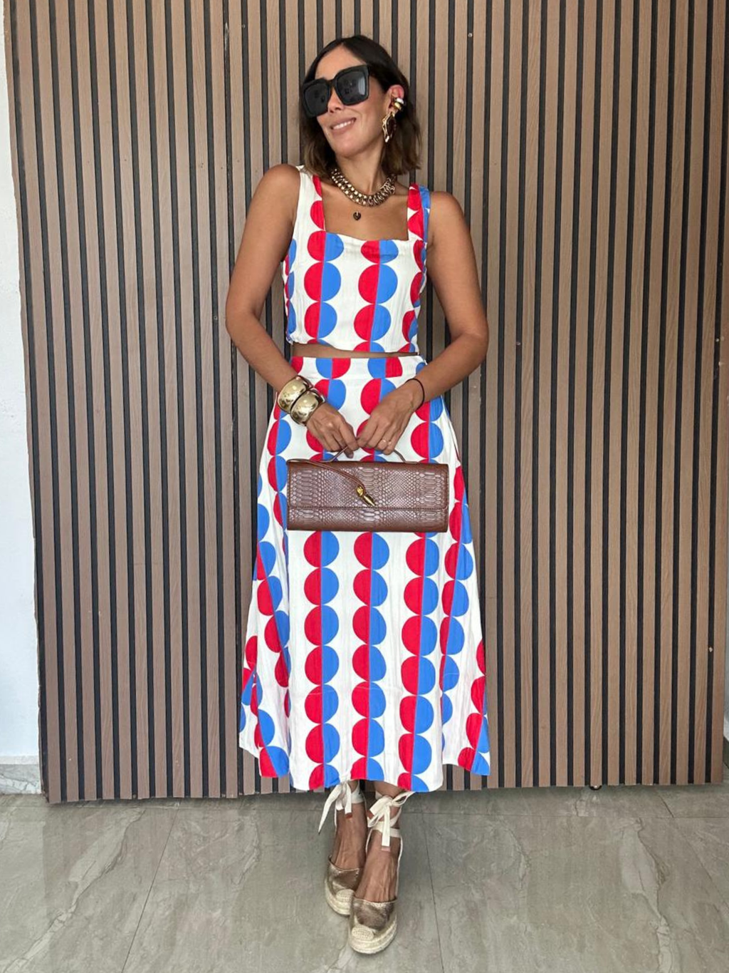 The Darling Days Crop Top & Midi Skirt Set